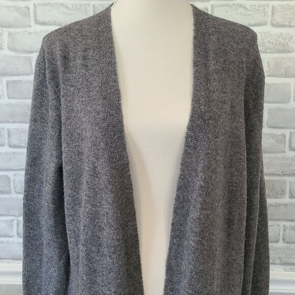 Madewell Open Front Wool Alpaca Blend Walker Sweater Cardigan Cozy Womens Small - Picture 2 of 8